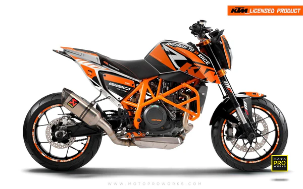 690 DUKE Black/Orange